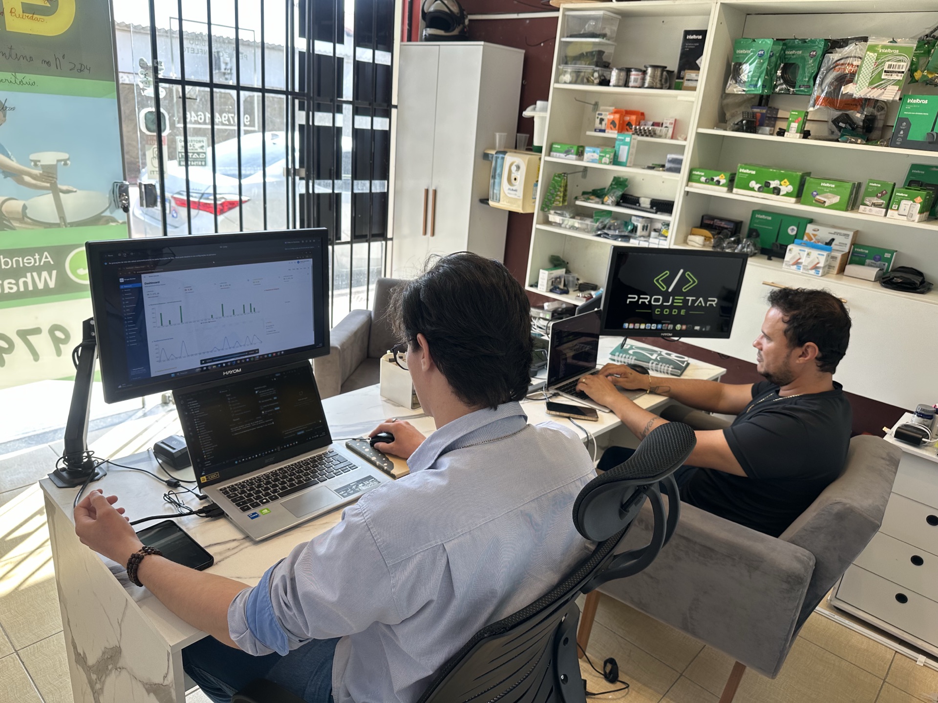Equipe PROJETAR CODE no escritório